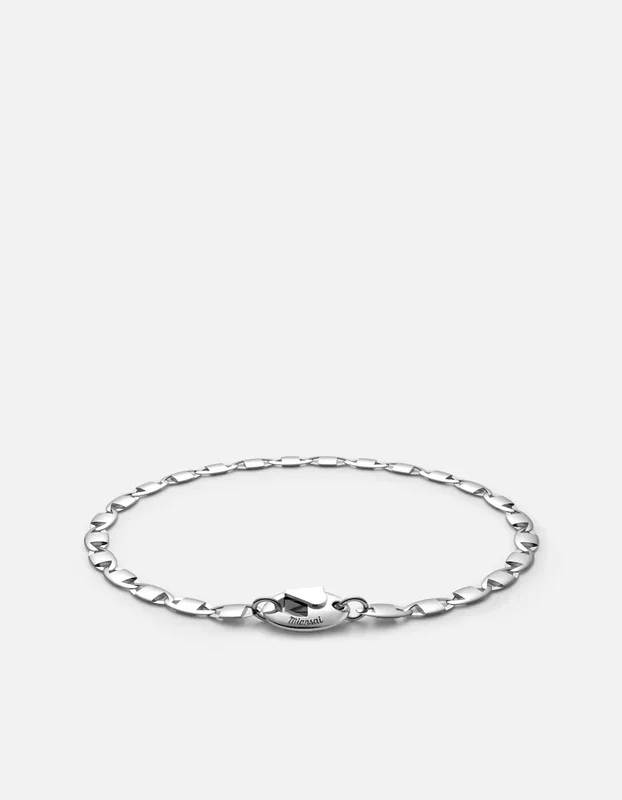 Vesper Chain Bracelet, Sterling Silver