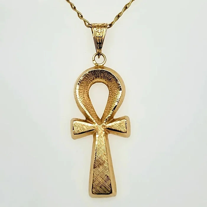 Vintage 18kt Yellow Gold Ankh Pendant