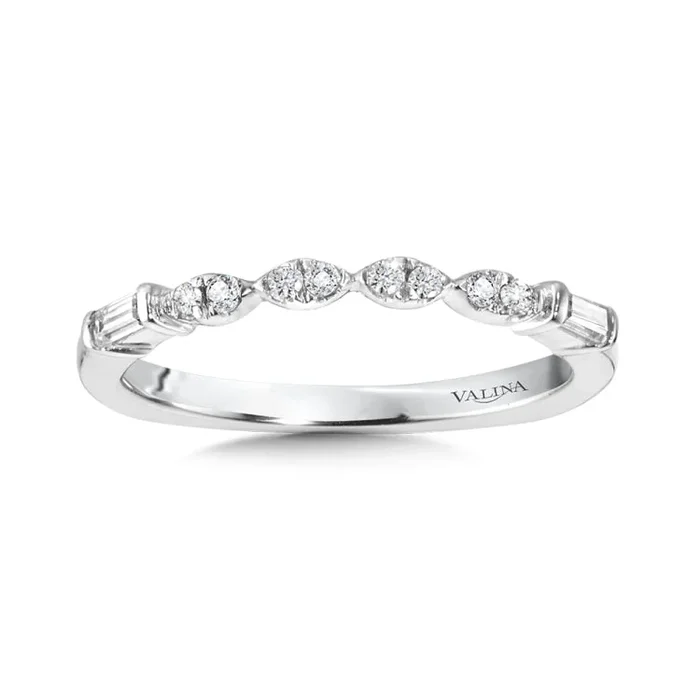 Vintage Bezeled Diamond Wedding Band