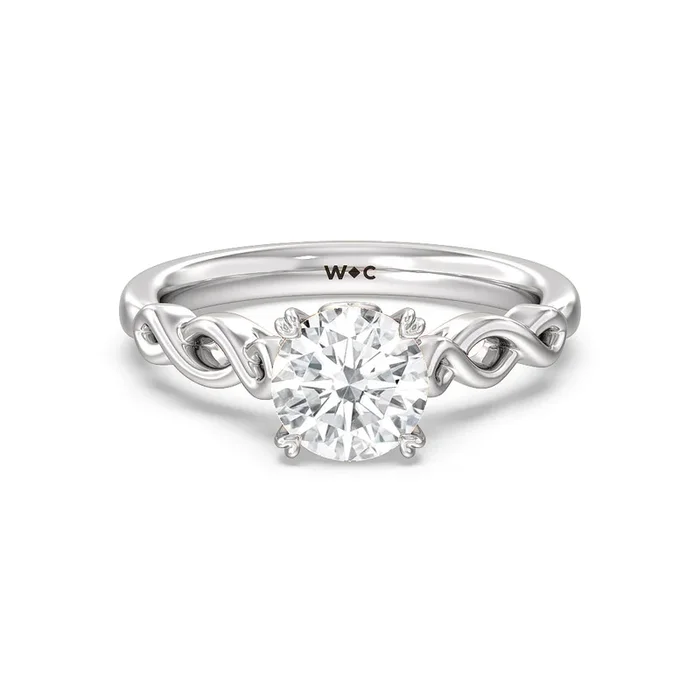 Vintage Celtic Twist Engagement Ring