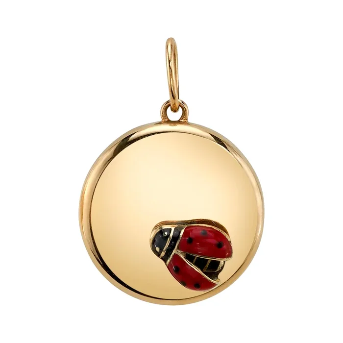 Vintage Enamel Ladybug Charm