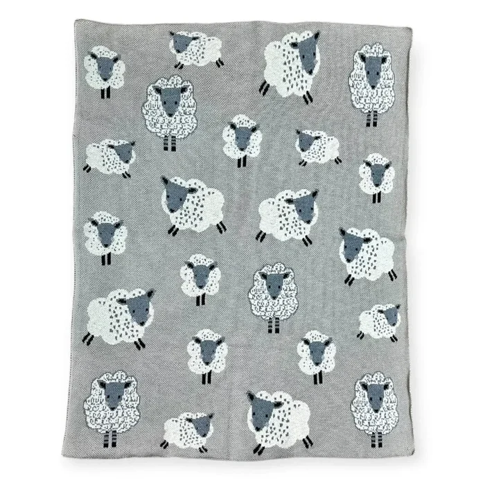 Viverano Organics Organic Cotton Jacquard Knit Baby Blanket