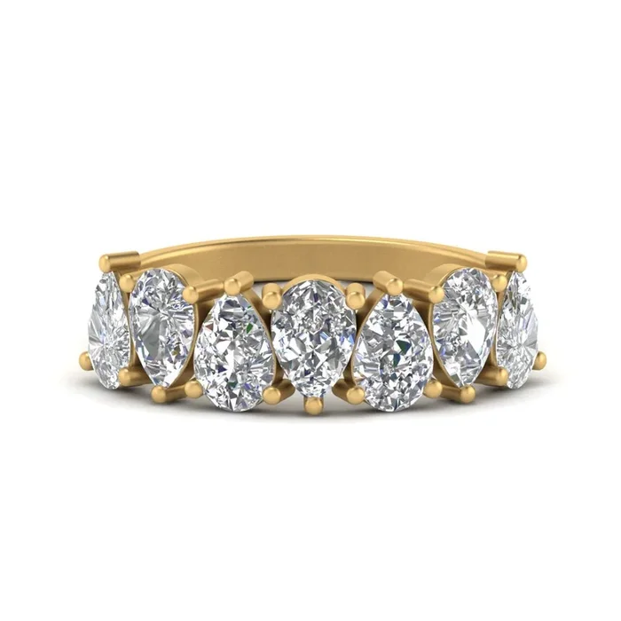 Wedding Band Teardrop Diamond 2.75 Carat