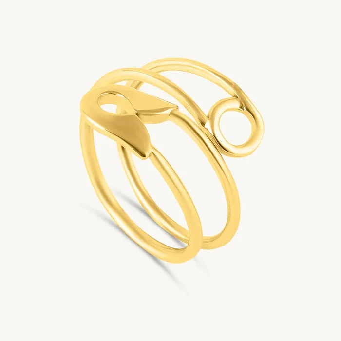 Whirling Safety Pin Ring