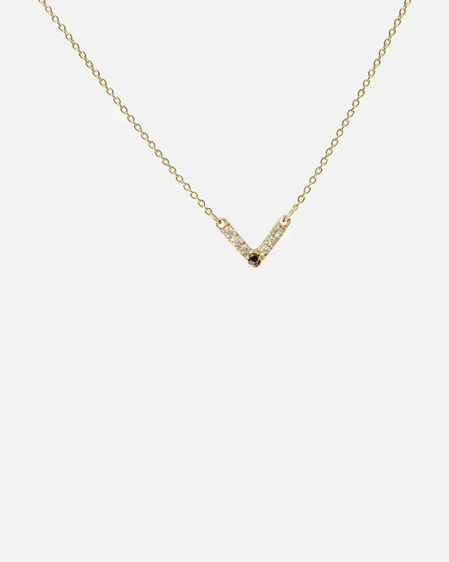 White and Black Diamond Pendant