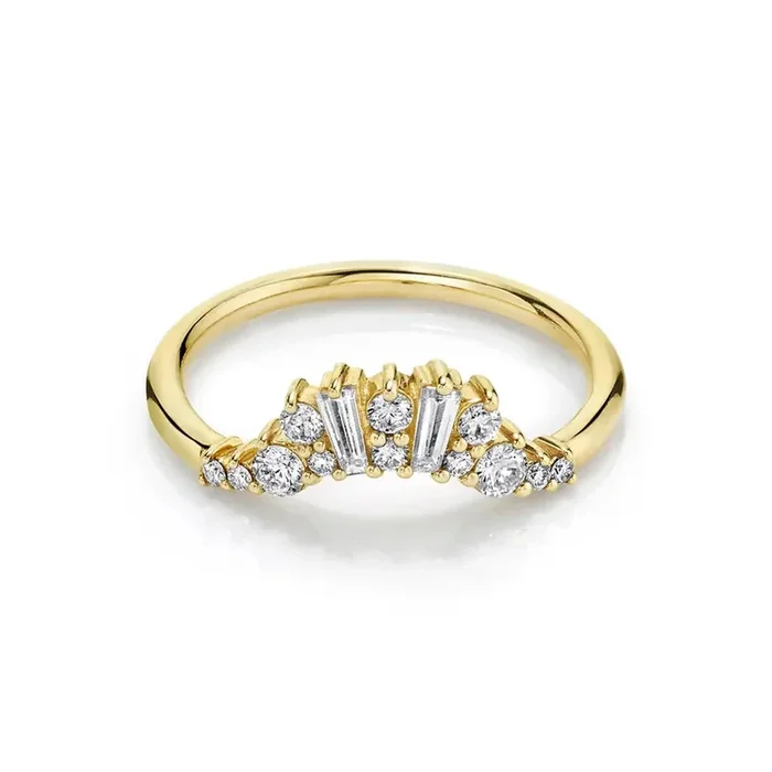 White Diamond Aurora Nouveau Band