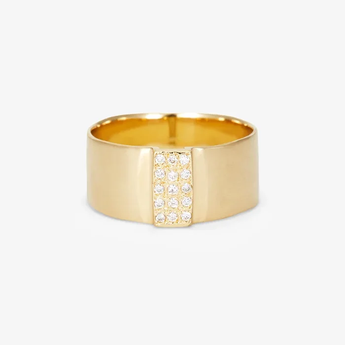 White Diamond Bridge Ring | R10701W