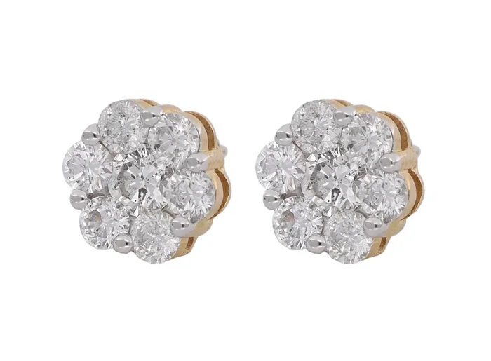 White Diamond Earrings (White Diamond 3.02 cts.)