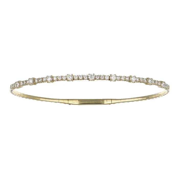 White Diamond Flexi Bangle (White Diamond 0.92 cts.)