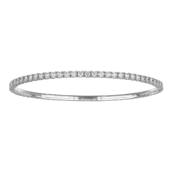 White Diamond Flexi Bangle (White Diamond 2.94 cts.)