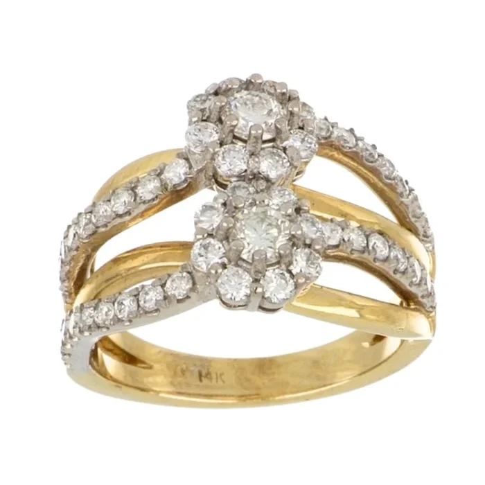 White Diamond Ring (White Diamond 0.34 cts. White Diamond 1 cts.)
