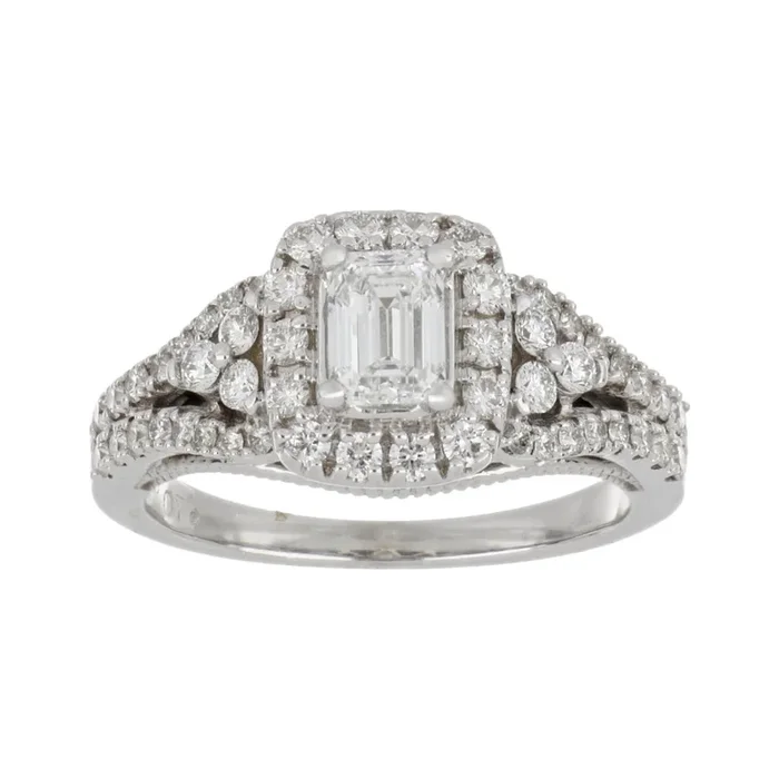 White Diamond Ring (White Diamond 0.75 cts. Round White Diamond 1.5 cts.)