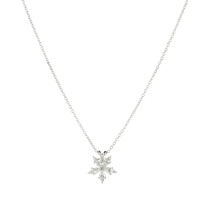White Diamond Stellanise Pendant Necklace