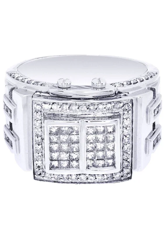 White Gold Mens Diamond Ring| 0.63 Carats| 15.47 Grams