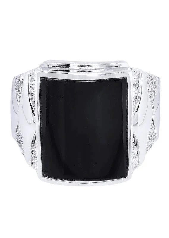 White Gold Mens Diamond Ring| 0.76 Carats| 16.98 Grams