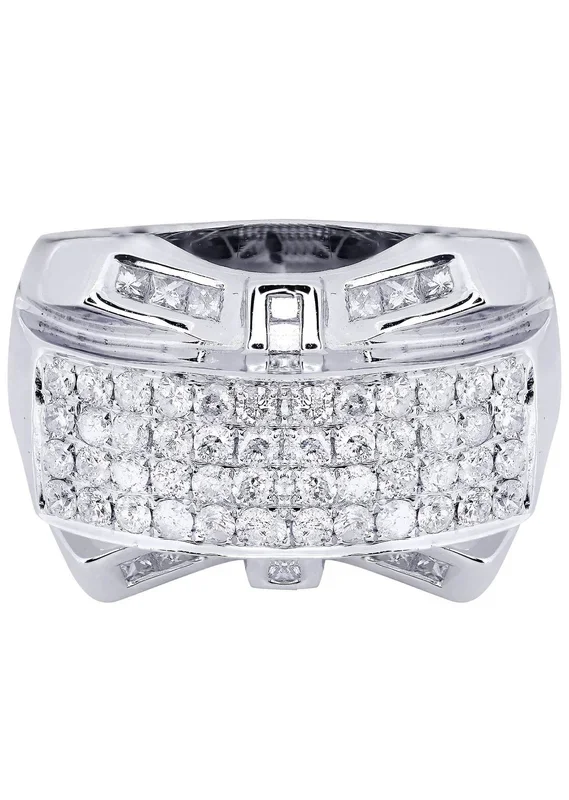 White Gold Pinky Diamond Ring| 2.30 Carats| 16.31 Grams