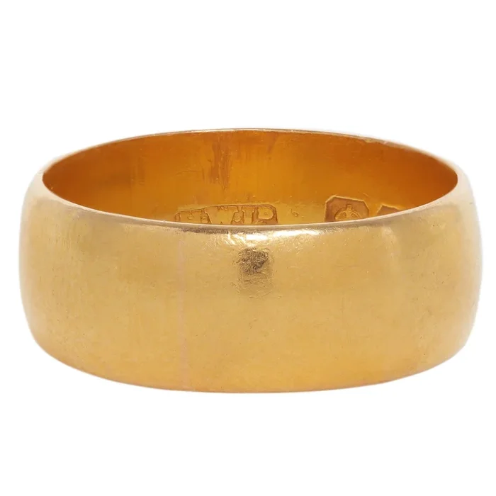 Wide Gold Shire Band