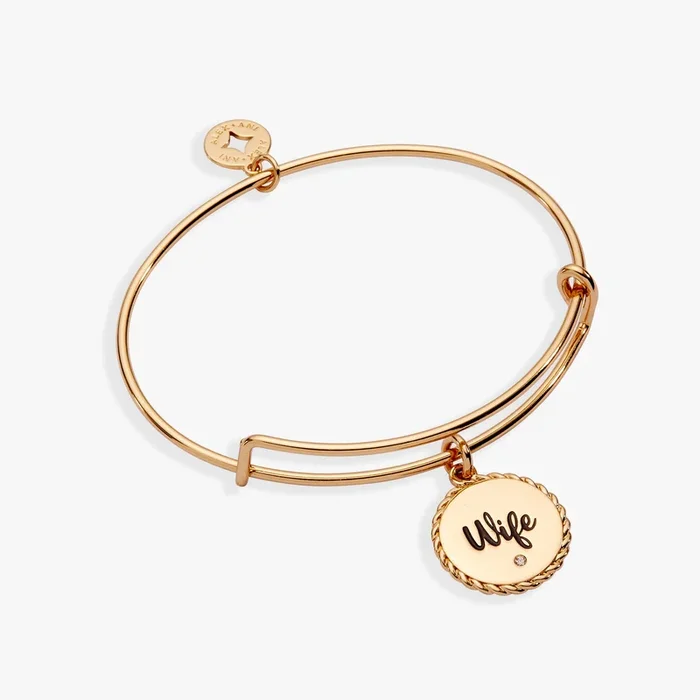 Wife ‘True Love Stories Never Have Endings’ Charm Bangle