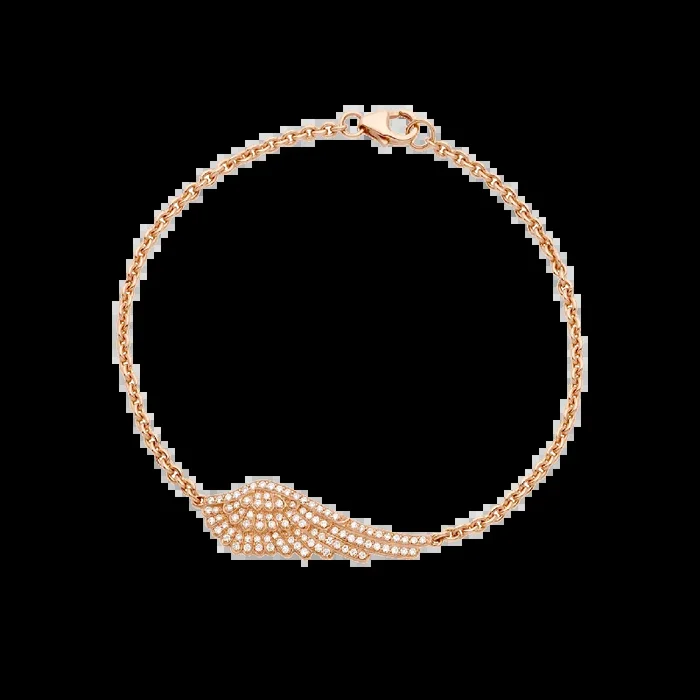 Wings Classic Mini Icons Diamond Bracelet | In 18ct Rose Gold
