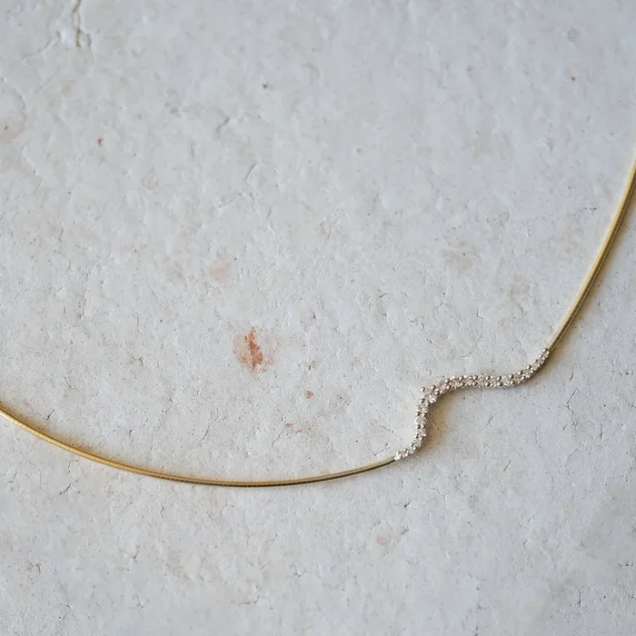 Wire Diamond Necklace | OOAK