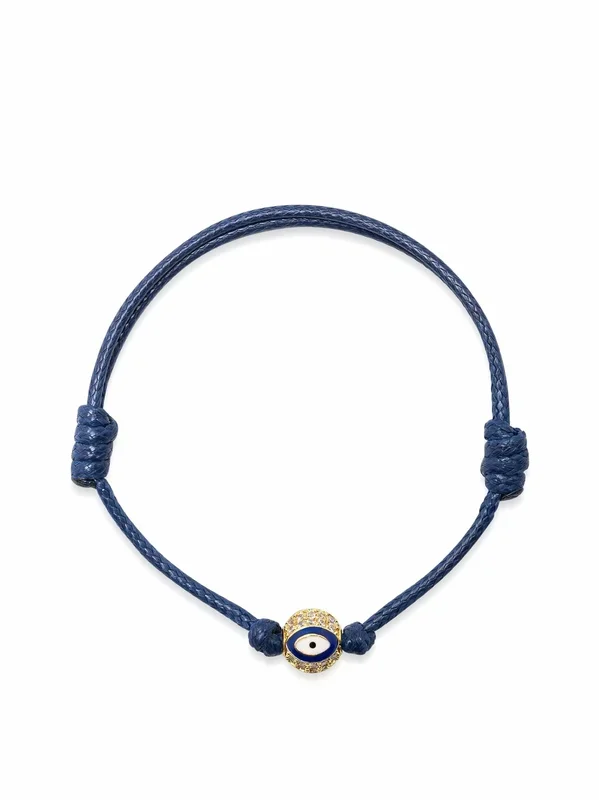 Women’s Navy Blue Evil Eye String Bracelet