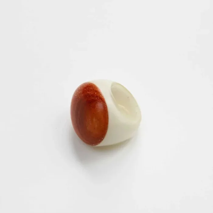 Wood Dome Ring by Sylca