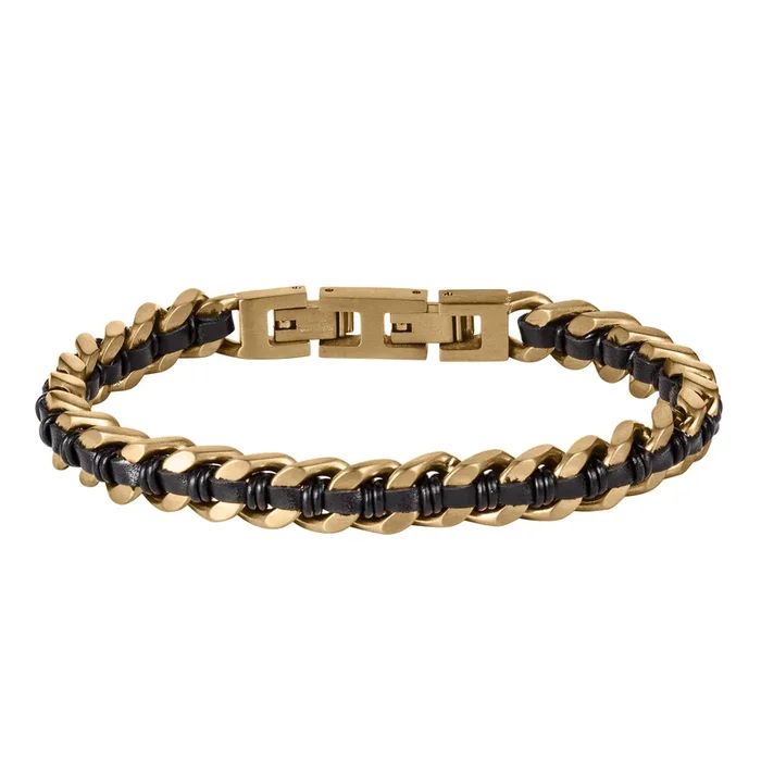 Woven Ridge Black Men’s Bracelet