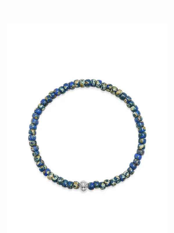 Wristband with Blue Lapis Miyuki Beads
