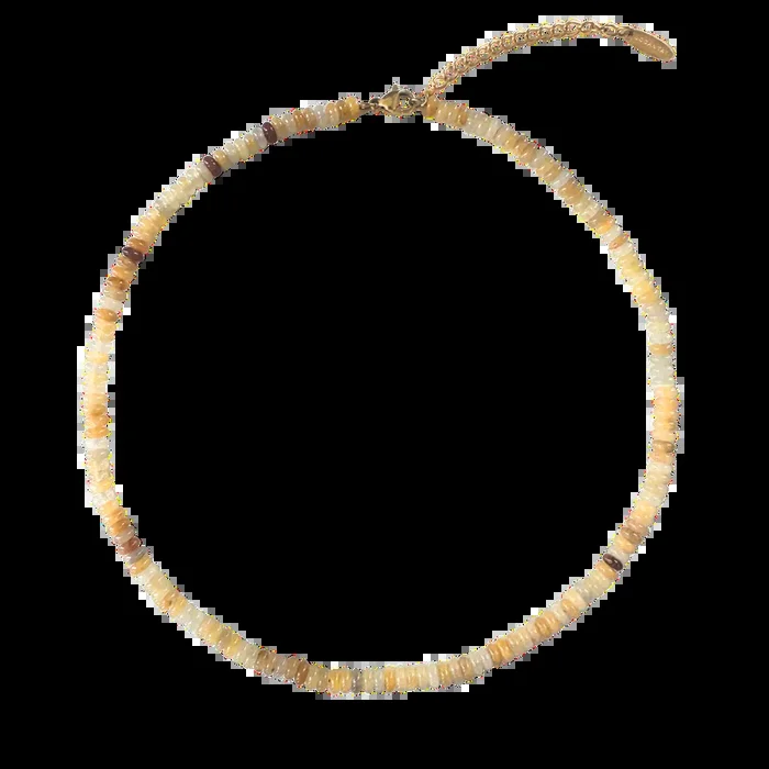 Yellow Beaded Necklace