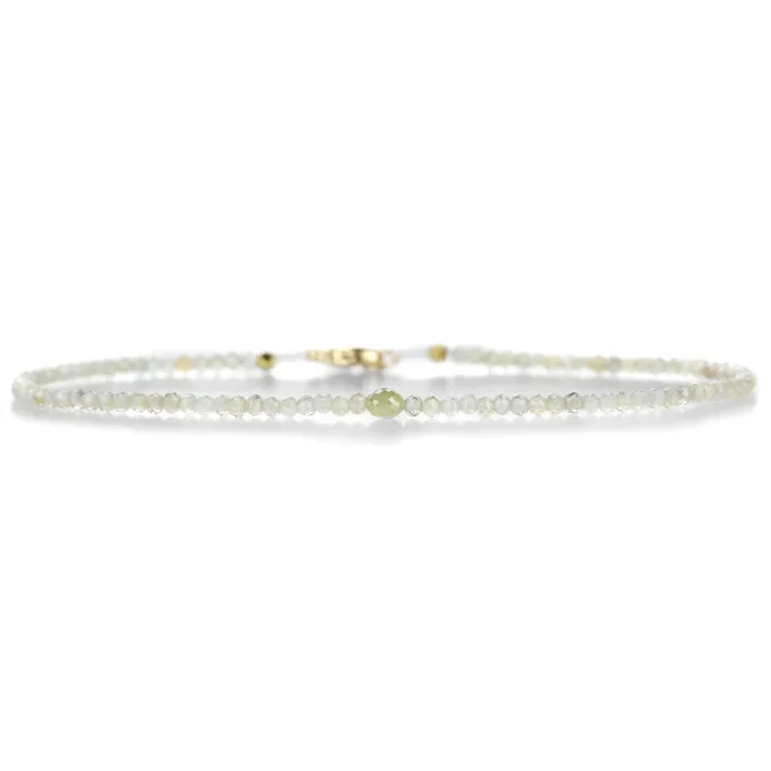 Yellow Diamond and Zircon Beaded Bracelet