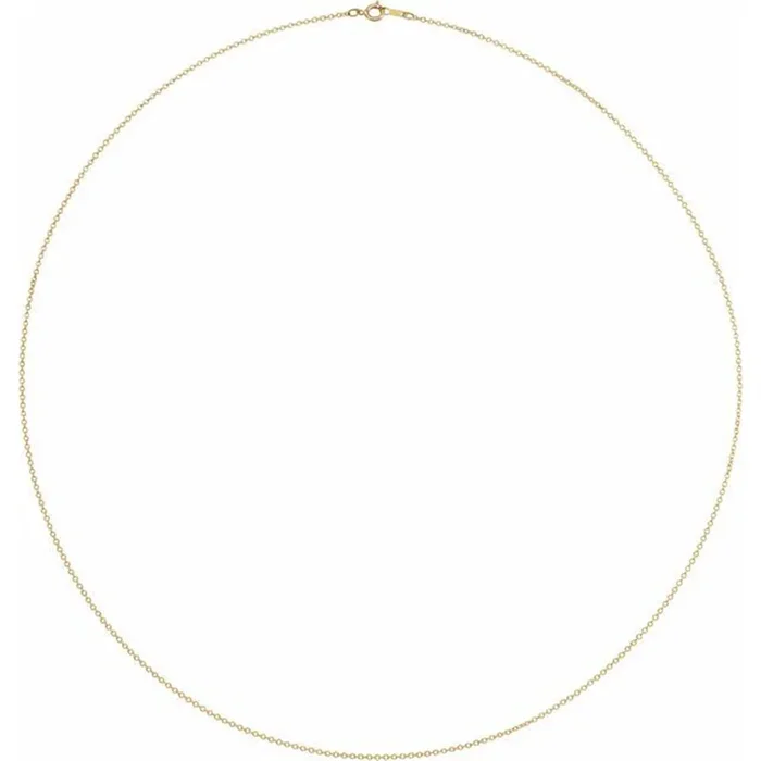 Yellow Gold Filled 16 Inches Cable Chain