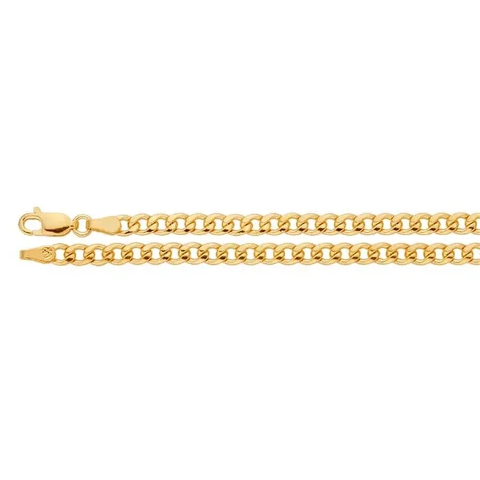 Yellow Gold Filled 20 Inches Curb Chain