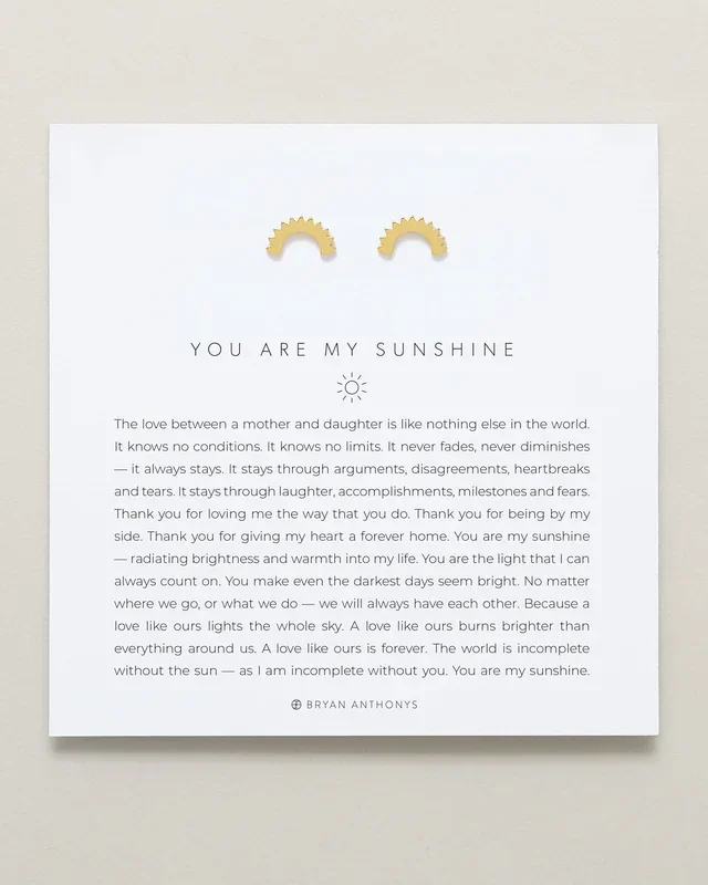 You Are My Sunshine Earrings