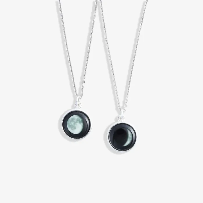 You Complete Me Necklace Set (Crescent + Gibbous)