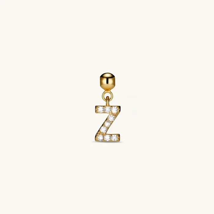 Z Diamond Initial Charm Gold
