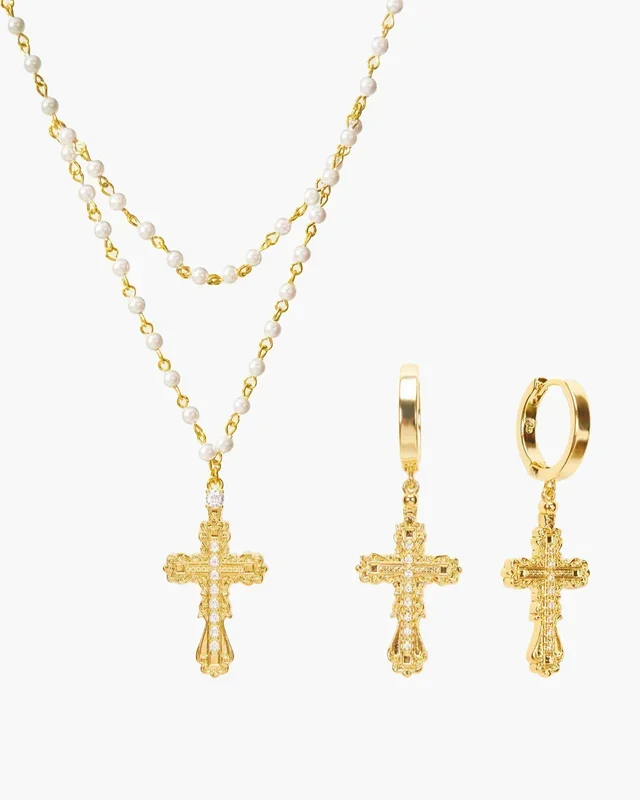 Zestaw Everette Cross w złocie
