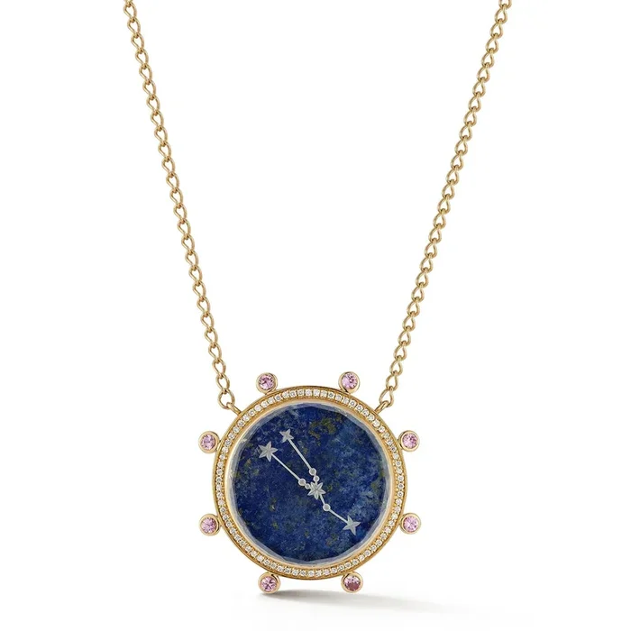 Zodiac Necklace – Pink Sapphire